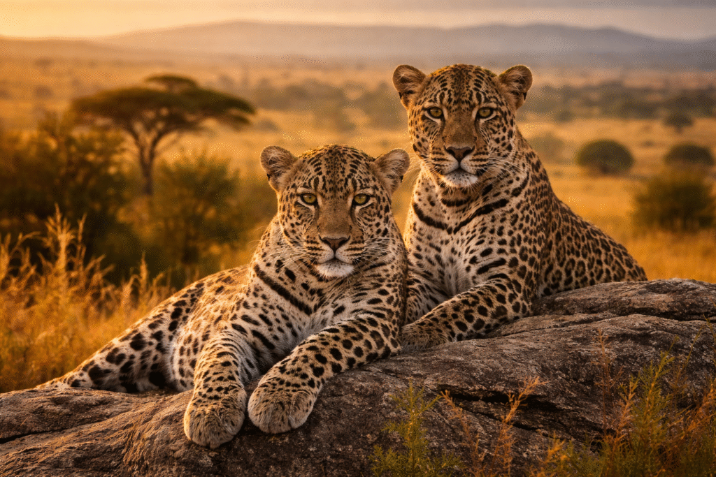 leopards in mara